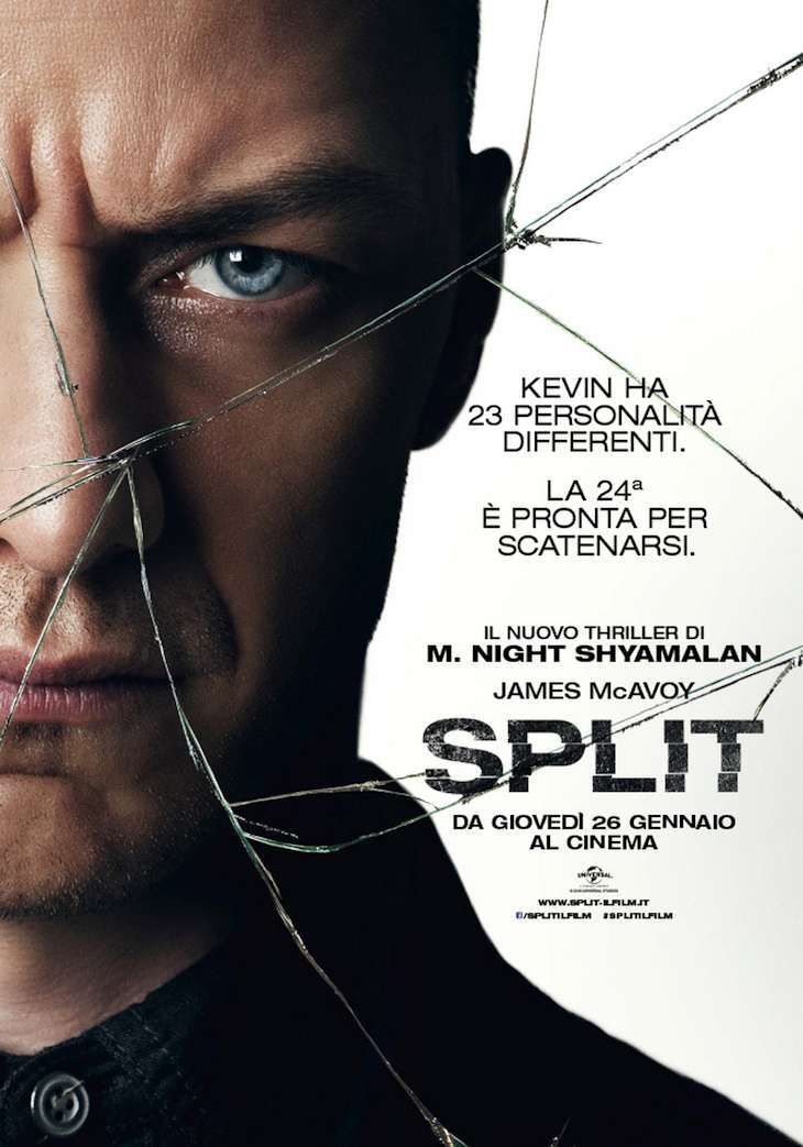 Locandina del film Split con James McAvoy Locandina di Split