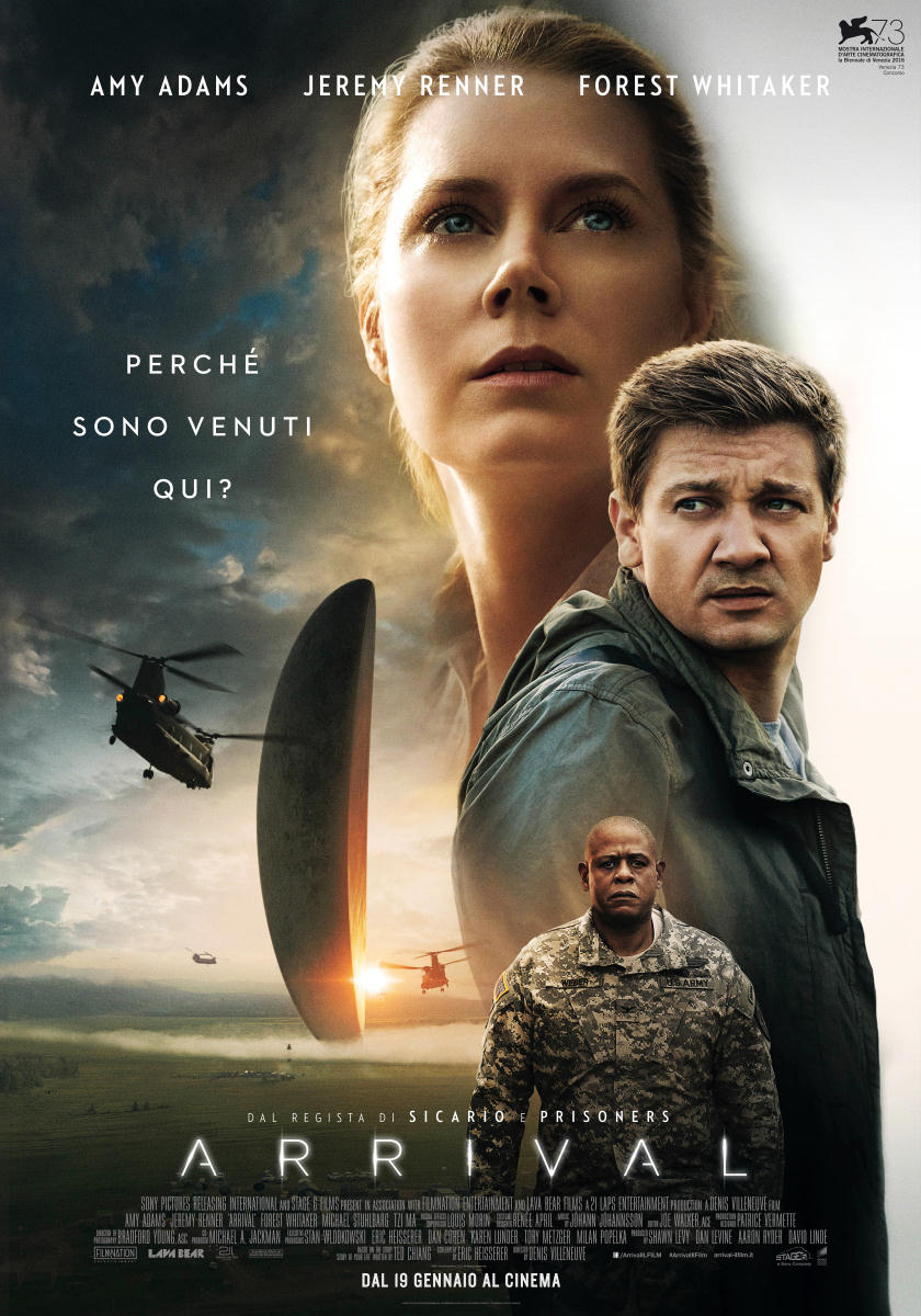 La locandina di Arrival (2016) la locandina del film arrival