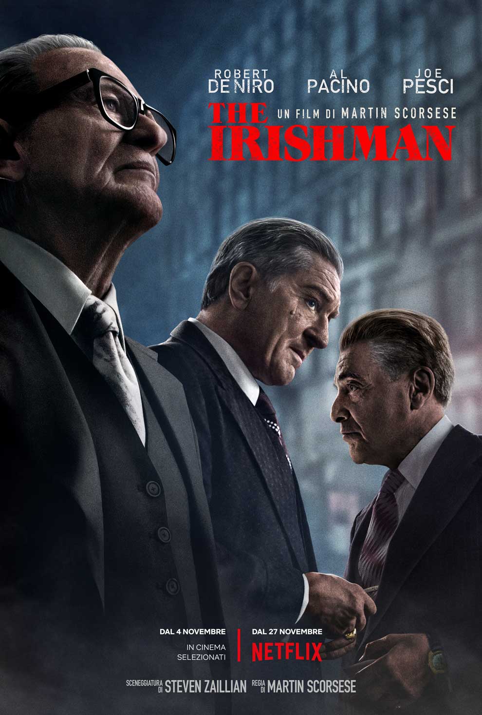 La locandina di The Irishman(USA, 2019) la locandina del film the irishman