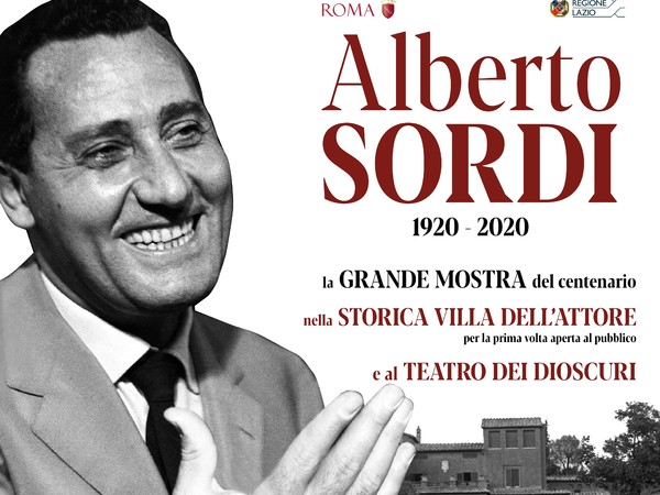 la locandna della mostra di alberto sordi