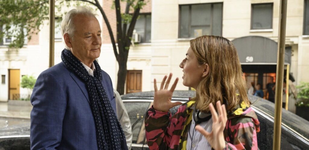 Sofia Coppola e Bill Murray sul set di On The Rocks