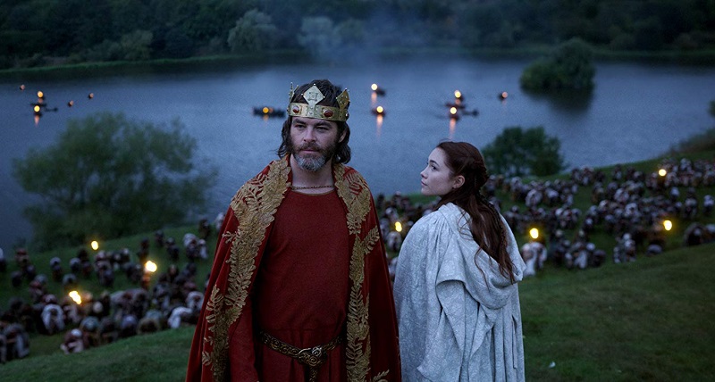 chris pine e florence pugh in outlaw king
