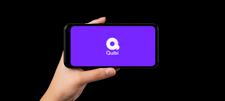 la schermata di apertura dell'app di quibi