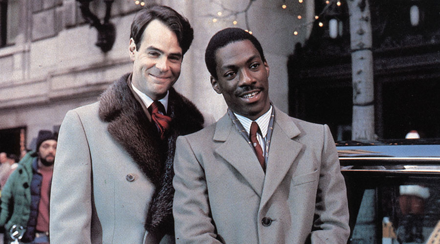 dan aykroyd e eddie murphy in "una poltrona per due"