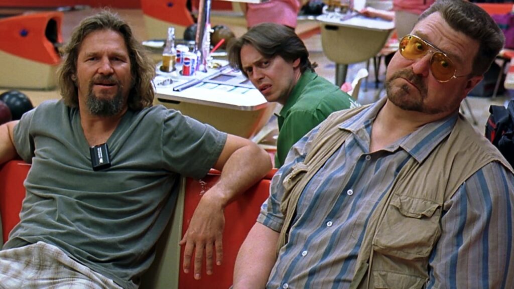 brugo e i suoi amici al bowling ne "il grande lebowski"