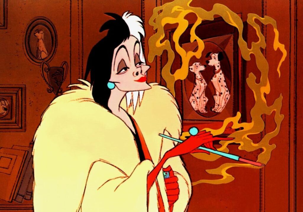 crudelia demon nel cartone disney