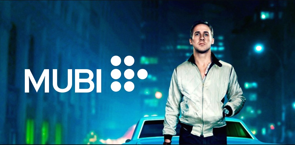 pubblicità di mubi con ryan gosling nel film drive