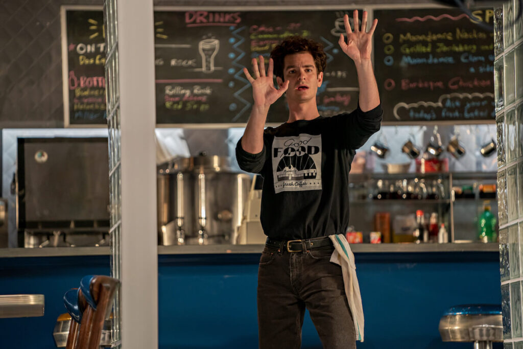 andrew garfield è jonathan larson in tick, tick...boom!