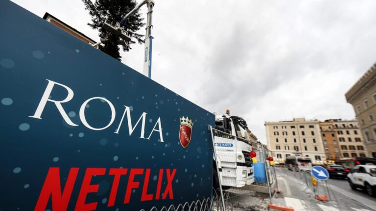 i lavori per la sede di netflix italia a roma